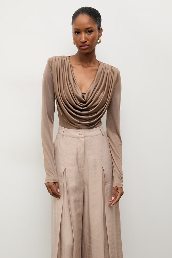 Answear.LAB body damskie 15882.fjk brązowy
