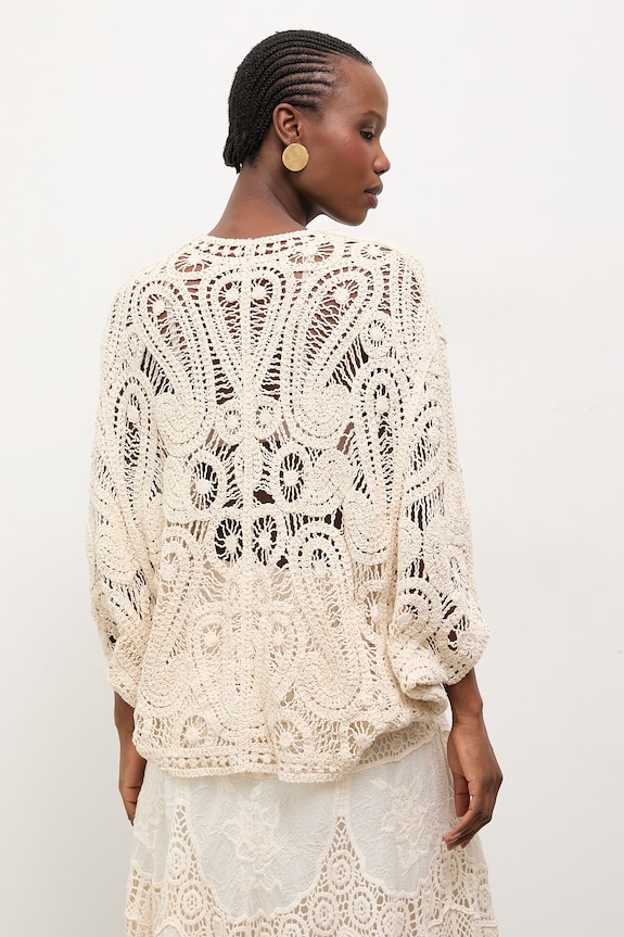 Ρούχα Βαμβακερή μπλούζα Answear.LAB LU5583.fak μπεζ