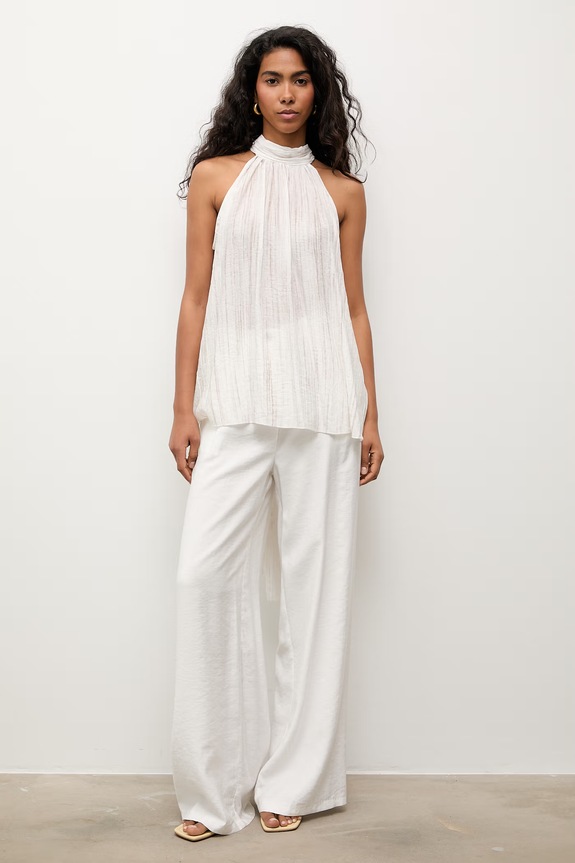 Answear.LAB bluzka halter damska 71851.tok beżowy WS26