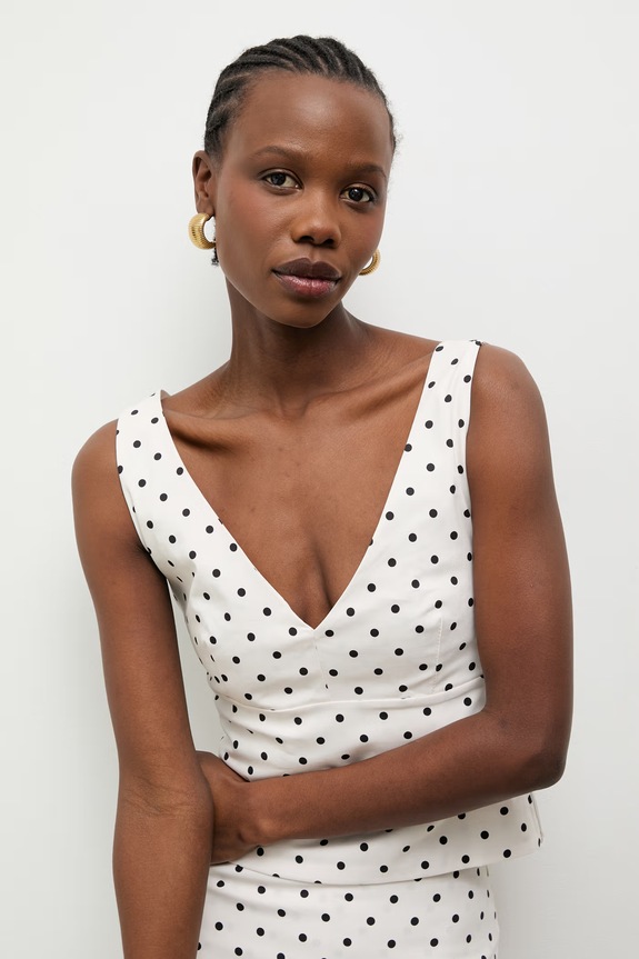 Answear.LAB μπλούζα γυναικεία από βαμβάκι με ελαστάν μπεζ 96116.iak