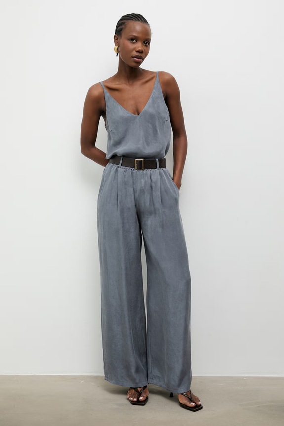 Answear.LAB top γυναικείο από lyocell 95107.iak μπλε WS26