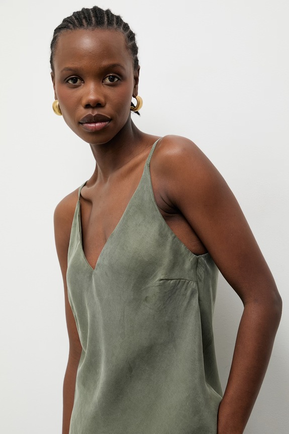 Answear.LAB τοπ γυναικείο από lyocell πράσινο 95107.iak