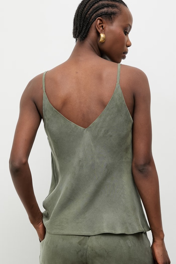 Ρούχα Answear.LAB τοπ γυναικείο από lyocell 95107.iak πράσινο