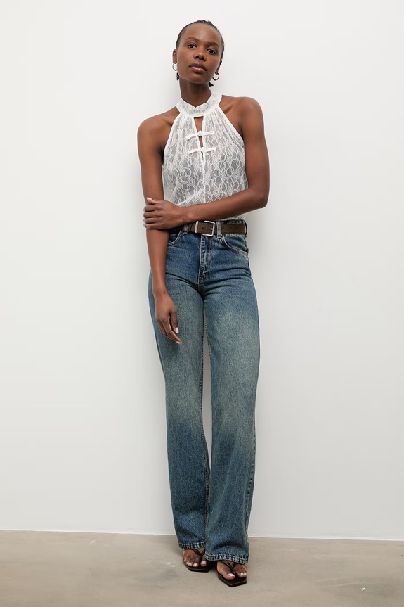 Answear.LAB top ženski 95130.iak bela WS26