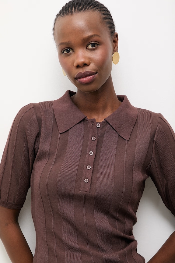 Answear.LAB tricou polo maro 75502.hak