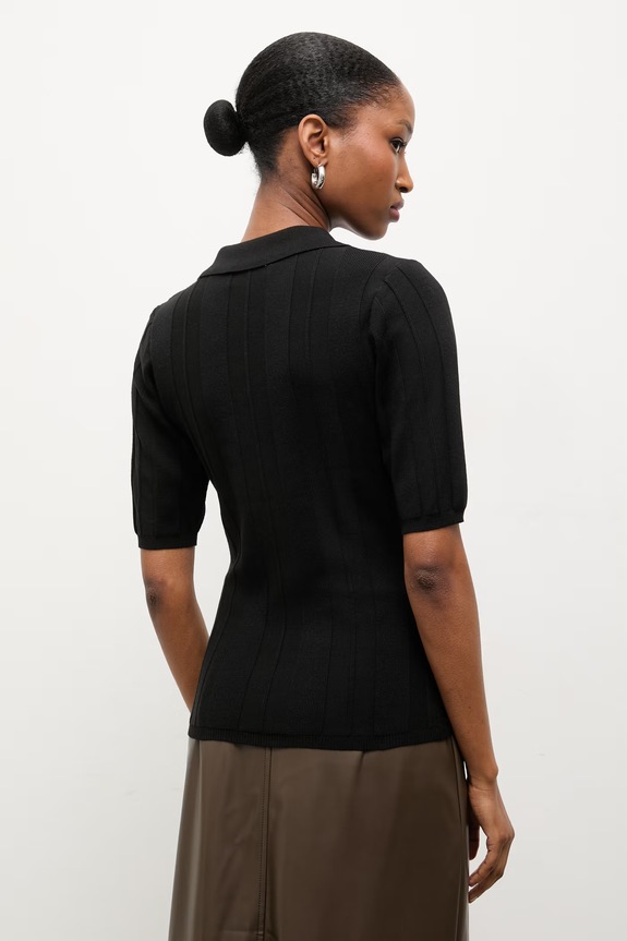Îmbrăcăminte Answear.LAB tricou polo 75502.hak negru