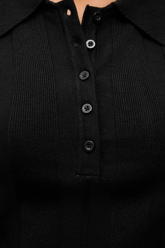 Answear.LAB tricou polo 75502.hak negru