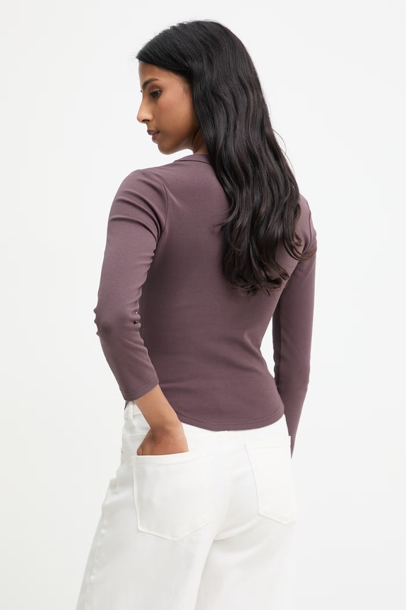Îmbrăcăminte Answear.LAB longsleeve 670212.hak maro