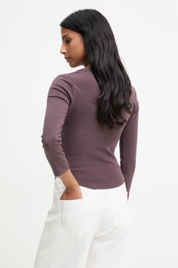 Îmbrăcăminte Answear.LAB longsleeve 670212.hak maro
