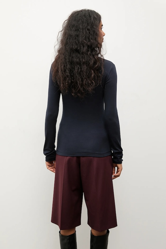 Odzież Answear.LAB longsleeve TR3.tok granatowy