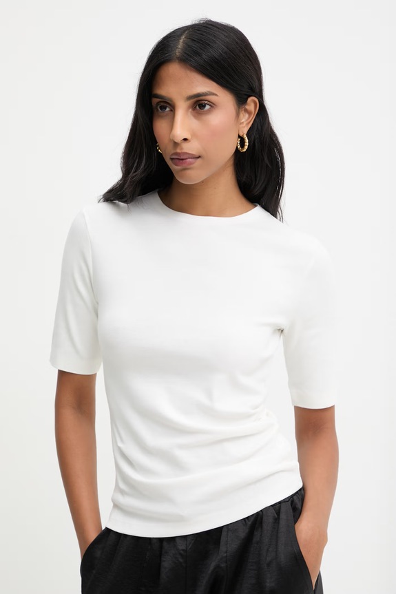 Majica kratkih rukava Answear.LAB slim bijela 17190.tok