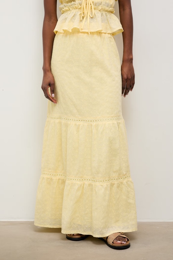 Ρούχα Answear.LAB σετ γυναικείο βαμβακερό PS9521ABS.fak κίτρινο