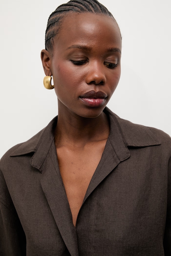 Answear.LAB cămașă pentru femei, din in GM0747