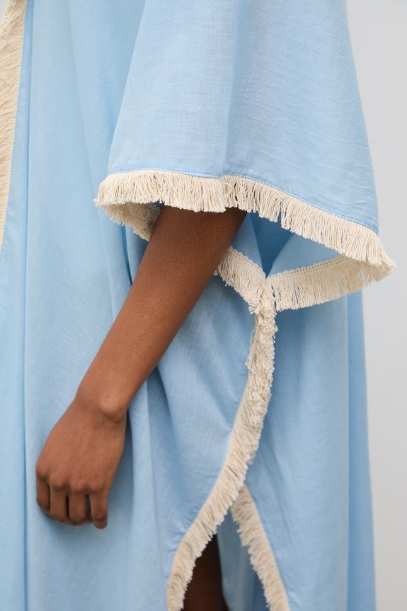 Answear.LAB kimono damskie bawełniane niebieski V/33631