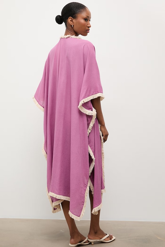 Odzież Answear.LAB kimono damskie bawełniane V/33631 różowy