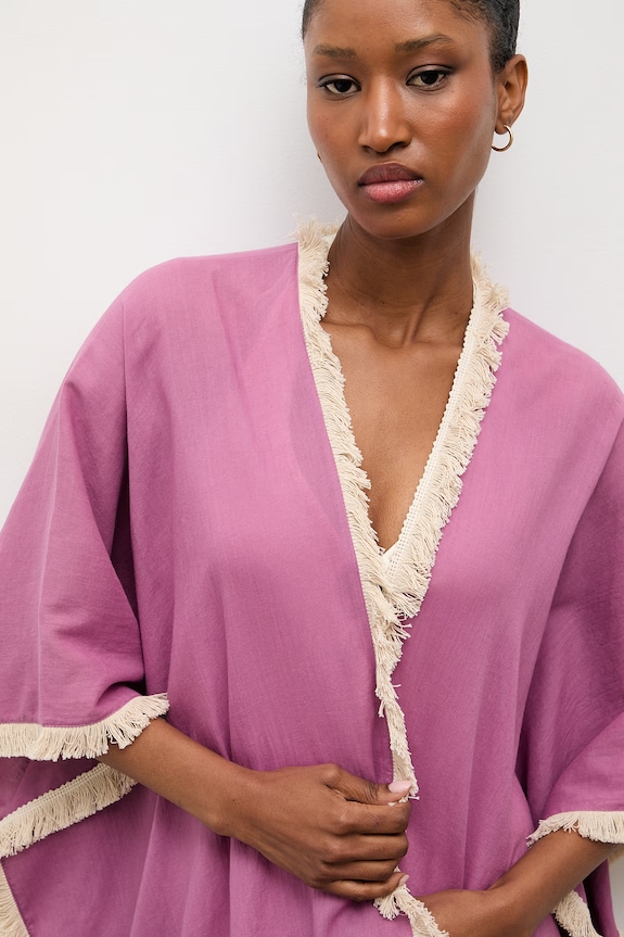 Answear.LAB kimono damskie bawełniane różowy V/33631