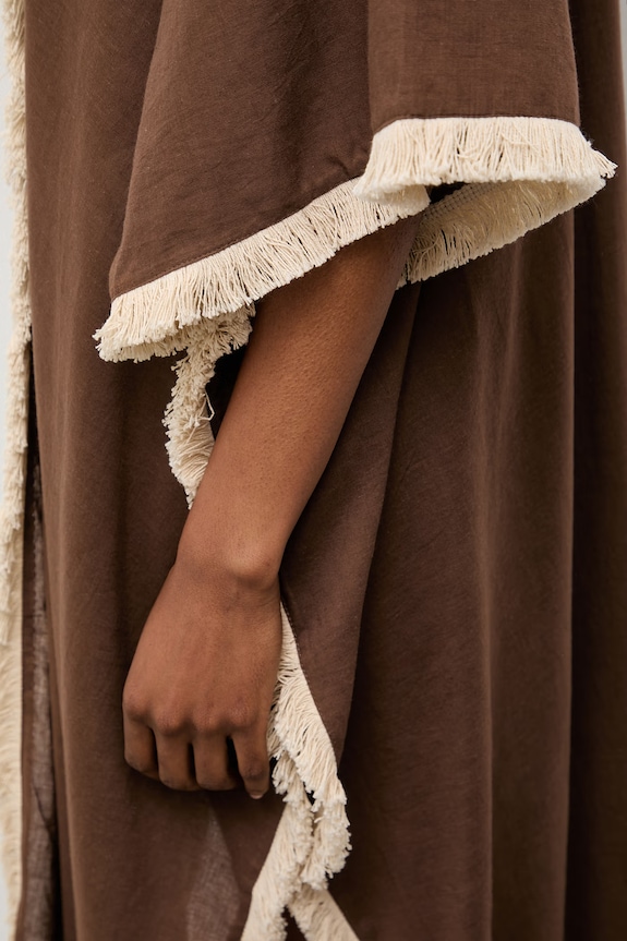 Answear.LAB kimono damskie bawełniane brązowy V/33631