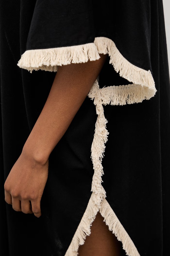 Answear.LAB kimono damskie bawełniane czarny V/33631