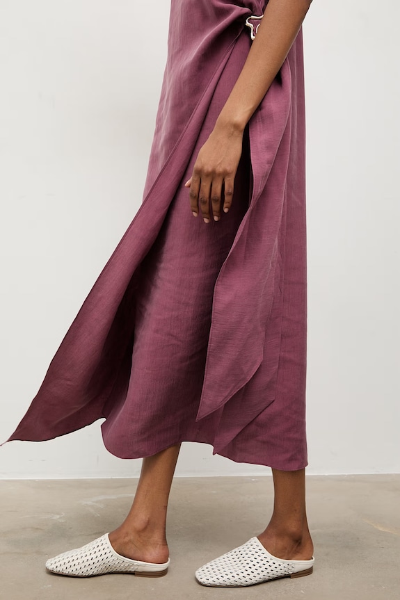 Answear.LAB slapi de piele piele bej SH-D24210-3220H.hak