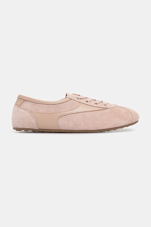 Answear.LAB sneakersy zamszowe POWDER ROSE powernude.hak beżowy