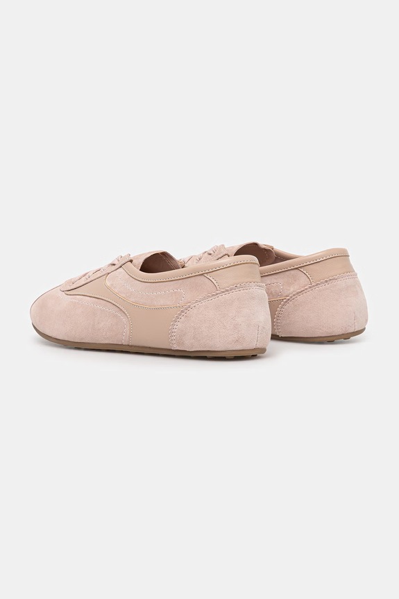 Answear.LAB sneakersy zamszowe POWDER ROSE powernude.hak