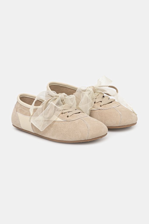 Answear.LAB sneakersy zamszowe POWDER NUDE powernude.hak beżowy WS26