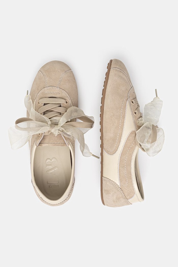 Obuwie Answear.LAB sneakersy zamszowe POWDER NUDE powernude.hak beżowy
