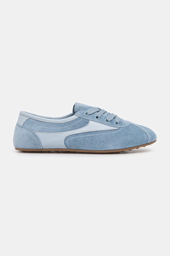 Semišové tenisky Answear.LAB POWDER BLUE powernude.hak modrá