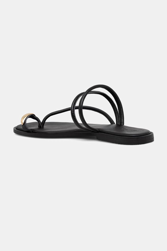 Answear.LAB japonki damskie skórzane czarny 2025-175.ijk