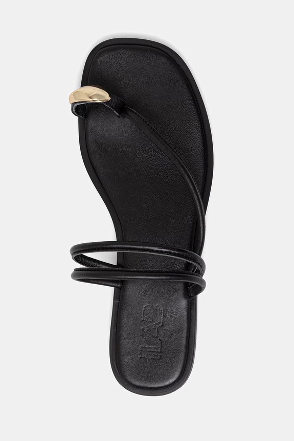 Answear.LAB japonki damskie skórzane 2025-175.ijk czarny