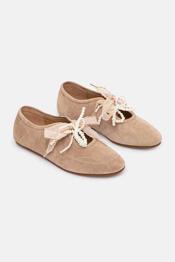Semišové baleríny Answear.LAB POISE GRACE LT263-2.cjk béžová WS26
