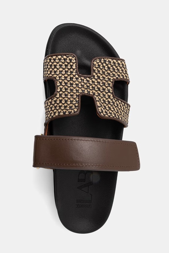 Answear.LAB klapki skórzane LT9521B-90.cjk brązowy