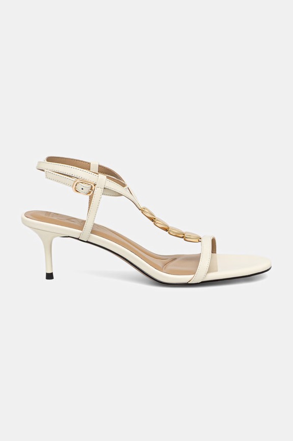 Usnjeni sandali Answear.LAB 5-8 cm bež LT89-Y2.cjk
