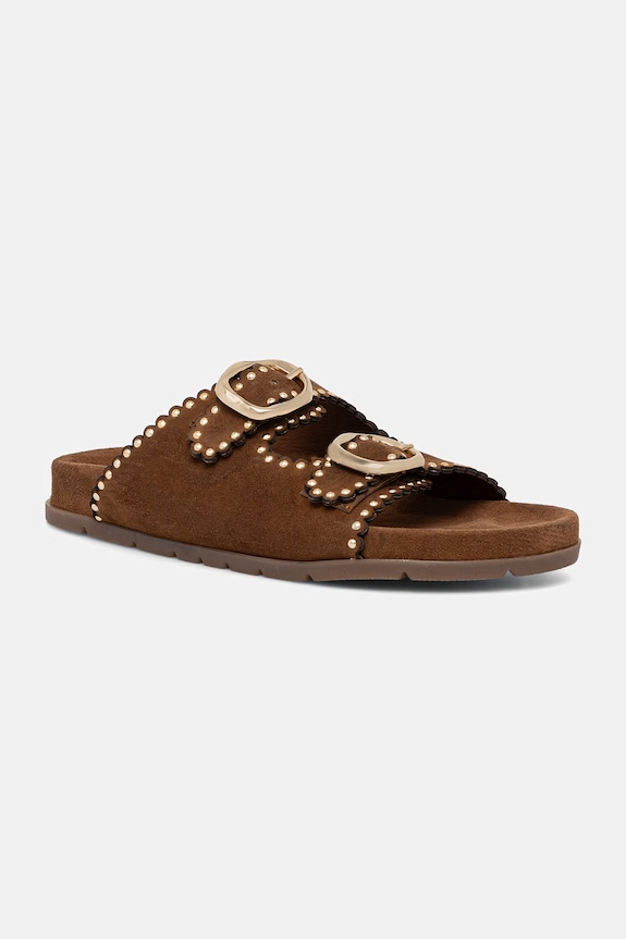 Answear.LAB papuci din piele RSP-11708.ijk maro WS26