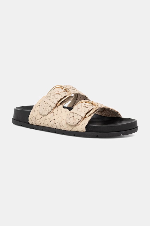 Answear.LAB slapi de piele RSP-11757.ijk bej WS26