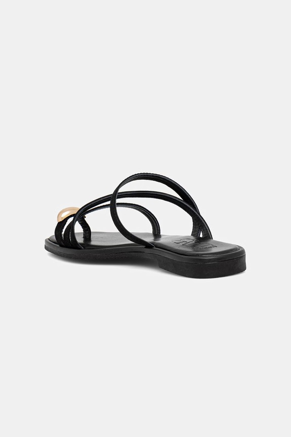 Încălțăminte Answear.LAB papuci din piele RSP-11772.ijk negru