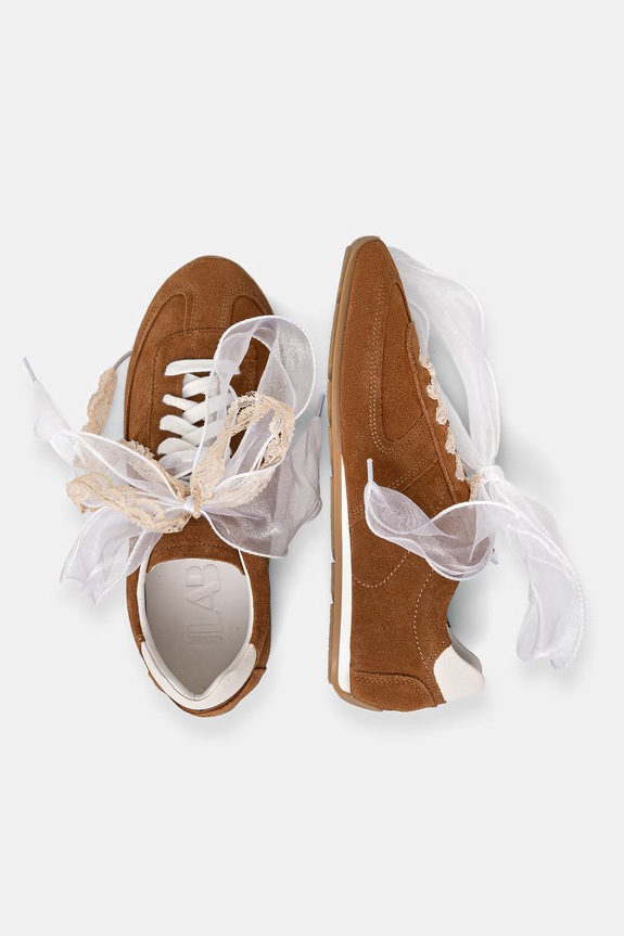 Answear.LAB sneakersy zamszowe AURA SOFT V2286-68.cjk brązowy WS26