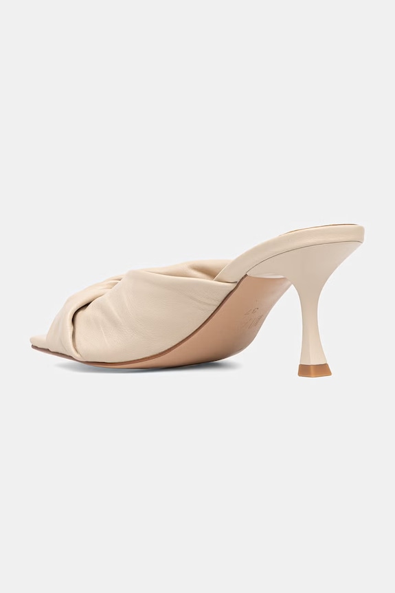 Answear.LAB klapki damskie skórzane beżowy V2259-143.cjk