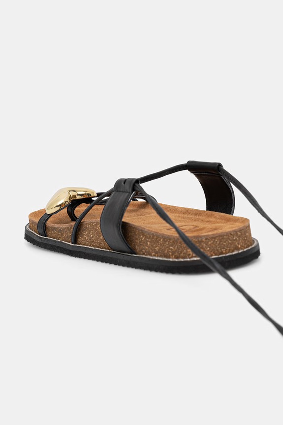 Answear.LAB sandale din piele negru 19220-1.cjk