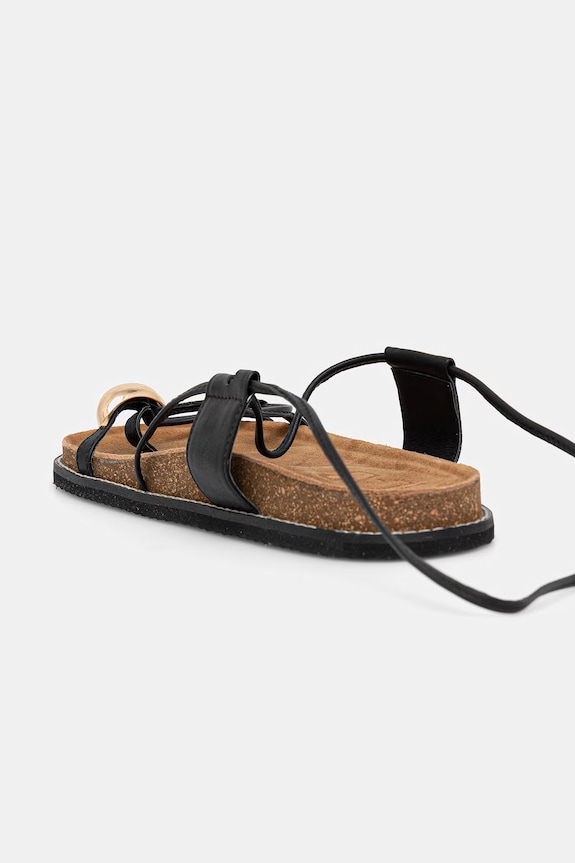 Answear.LAB sandale de piele negru 19220-2.cjk