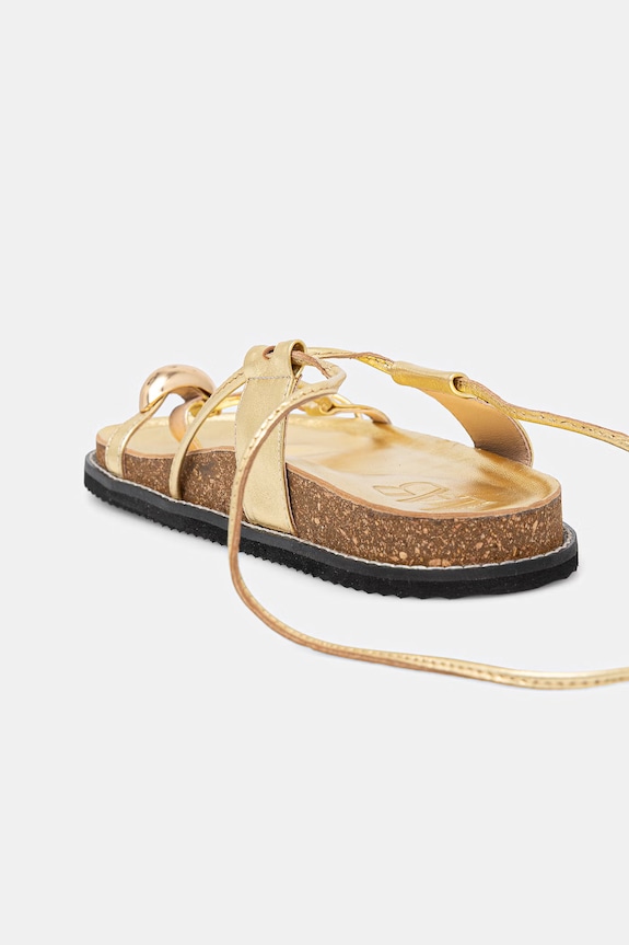 Answear.LAB sandale de piele aur 19220-2.cjk