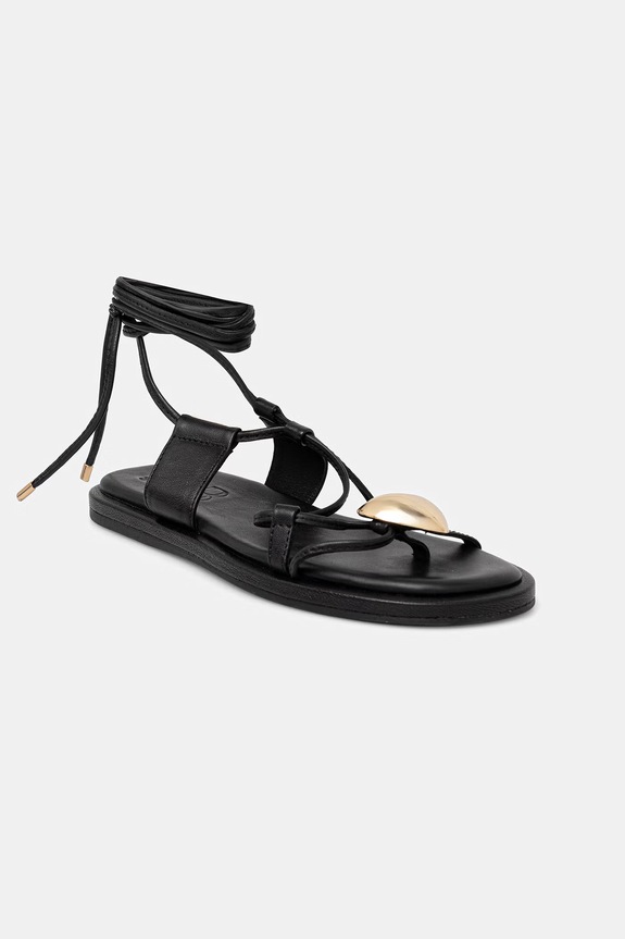 Încălțăminte Answear.LAB sandale de piele WS26-OBD075 negru