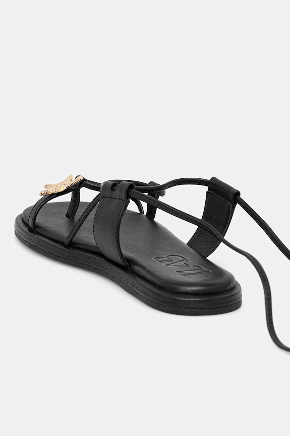 Answear.LAB sandale de piele negru 19220-5.cjk