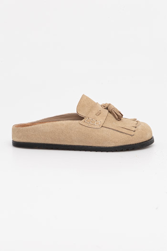 Answear.LAB slapi de piele piele bej 25-462.tjk