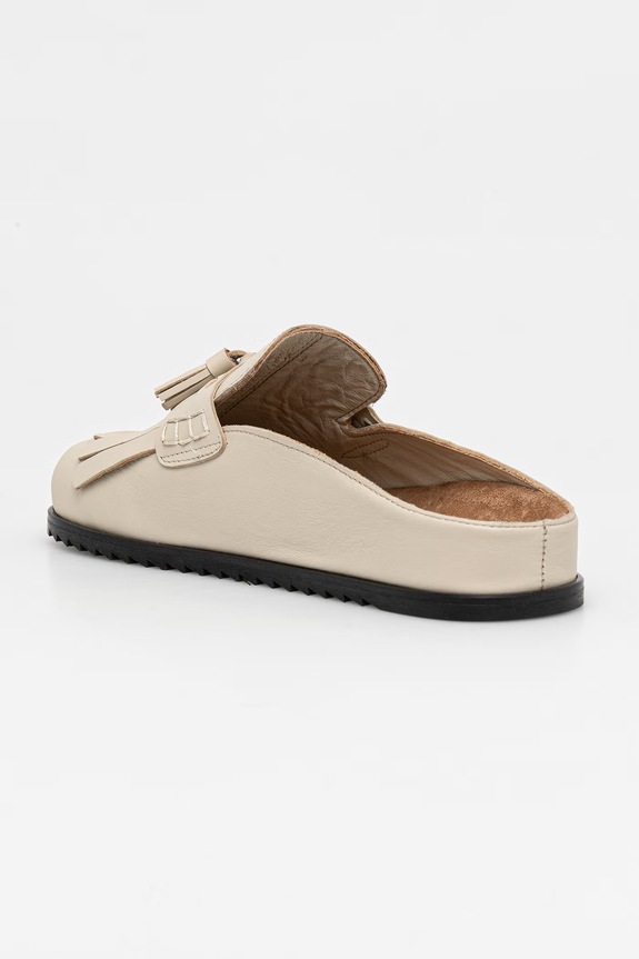 Answear.LAB slapi de piele bej 25-462.tjk