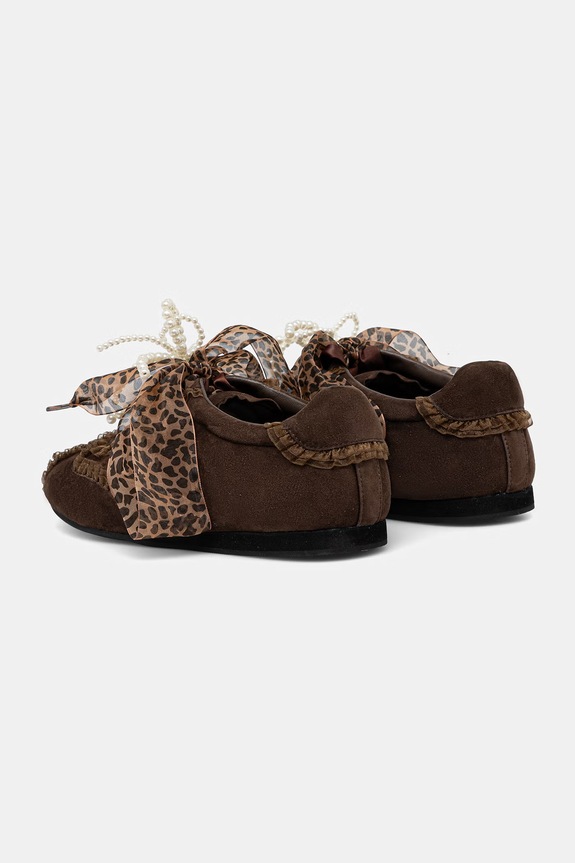 Answear.LAB sneakers din piele întoarsă SOFT LACE CHESTNUT LT96-8.cjk