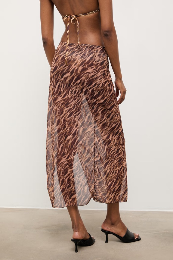 Oblačila Answear.LAB plažno krilo žensko HL4AE53.fak rjava