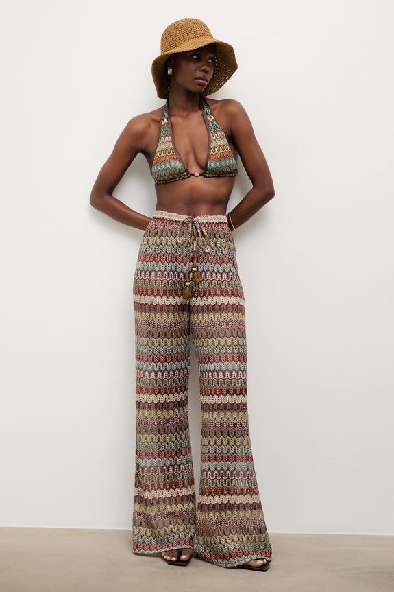 Answear.LAB plážové nohavice dámske HT4AE1304.fak červená WS26
