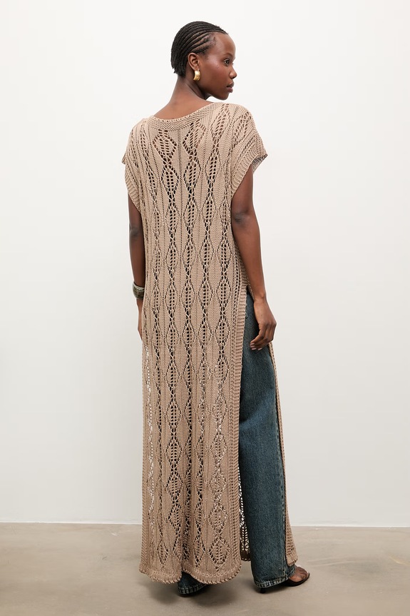 Odzież Answear.LAB sukienka z włókna bambusowego 2510529 beżowy