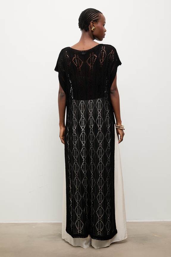 Answear.LAB sukienka z włókna bambusowego czarny 2510529